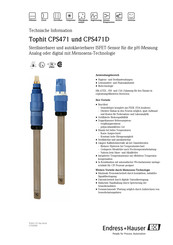 Endress+Hauser Tophit CPS471 Technische Information