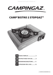 Campingaz CAMP'BISTRO 2 STOPGAZ Bedienungsanleitung