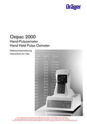 Dräger Oxipac 2000 Gebrauchsanweisung