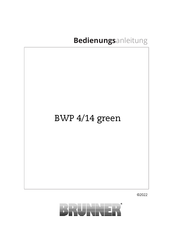 Brunner BWP 4/14 green Bedienungsanleitung