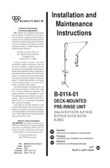 T&S B-0114-01 Installations- Und Wartungsanleitungen