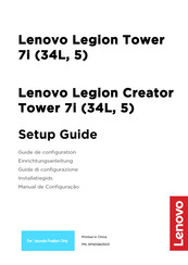 Lenovo Legion Creator Tower 7i Einrichtungsanleitung