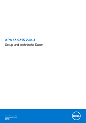 Dell XPS 13 9315 2-in-1 Einrichtung Und Technische Daten