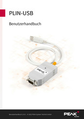 Peak System PLIN-USB Benutzerhandbuch