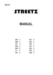Streetz TWS-115 Bedienungsanleitung