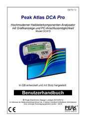 Peak Atlas DCA Pro DCA75 Benutzerhandbuch