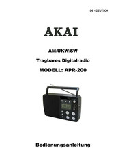 Akai APR200 Bedienungsanleitung