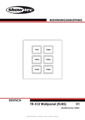 SHOWTEC TR-512 Bedienungsanleitung