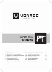 VONROC ID502AC Bersetzung Der Originalbetriebsanleitung