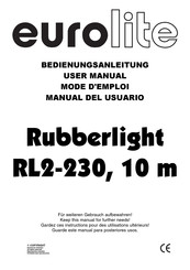 EuroLite Rubberlight RL2-230, 10 m Bedienungsanleitung