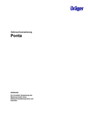 Dräger Ponta Gebrauchsanweisung