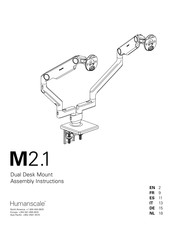 humanscale M2.1 Montageanleitung