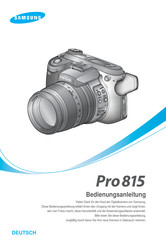 Samsung Pro 815 Bedienungsanleitung