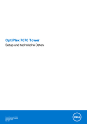 Dell OptiPlex 7070 Tower Einrichtung Und Technische Daten