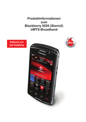 Blackberry Storm2 Produktinformationen