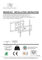 Mounting Dream MD2380-021 Installationsanweisungen