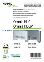 AERMEC Omnia HL CM-Serie Bedienungs- Und Installationsanleitung