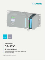 Siemens SIMATIC 6ES7547-1JF00-0AB0 Gerätehandbuch