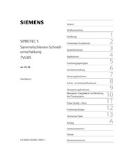 Siemens 7VU85 Handbuch