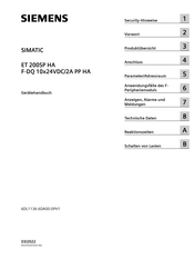 Siemens F-DQ 10x24VDC/2A PP HA Gerätehandbuch