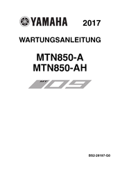 Yamaha MTN850-A 2017 Wartungsanleitung