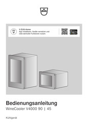 V-ZUG WineCooler V4000 45 Bedienungsanleitung