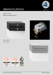 Clearaudio absolute phono Bedienungsanleitung