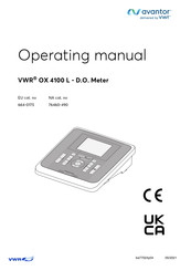 VWR Avantor OX 4100 L Betriebsanleitung