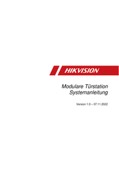 HIKVISION DS-KH6320-WTE1 Systemanleitung