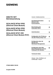 Siemens SIMATIC NET SCALANCE W747-1RR Betriebsanleitung