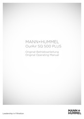MANN+HUMMEL OurAir SQ 500 PLUS Originalbetriebsanleitung