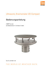 Thies CLIMA Ultrasonic Anemometer 2D Compact Bedienungsanleitung