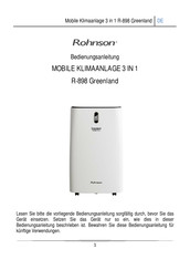 Rohnson R-898 Greenland Bedienungsanleitung