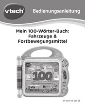 VTech Mein 100-Worter-Buch: Fahrzeuge & Fortbewegungsmittel Bedienungsanleitung