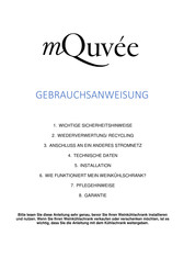 MQuvee Winecave Serie Gebrauchsanweisung
