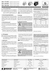 Monacor EDL-115/WS Anleitung
