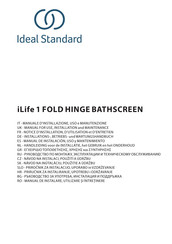 Ideal Standard i.life T4888EO Installations- Betriebs Und Wartungshandbuch