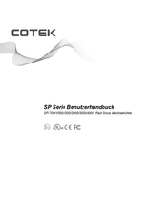 Cotek SP Serie Benutzerhandbuch