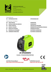 Zipper Maschinen 9120039239132 Betriebsanleitung