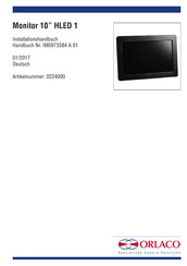Orlaco 0224000 Installationshandbuch