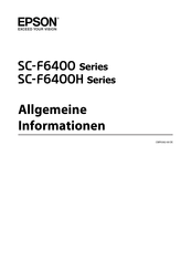 Epson SC-F6400 Serie Allgemeine Informationen