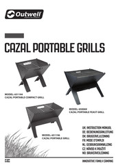 Outwell CAZAL PORTABLE COMPACT GRILL Bedienungsanleitung