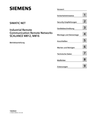 Siemens SIMATIC NET SCALANCE M816 Betriebsanleitung