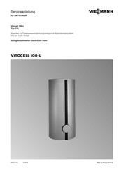 Viessmann Vitocell 100-L CVL Serviceanleitung Für Die Fachkraft