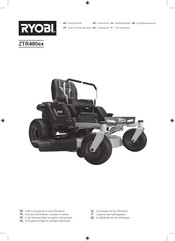 Ryobi ZTR480ex Kurzanleitung