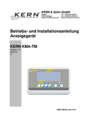 KERN KMA-TM Betriebs Und Installationsanleitung