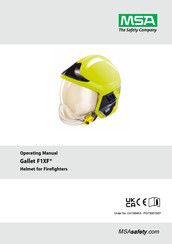 MSA Gallet F1 XF Bedienungsanleitung