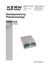 KERN TFCB 12K-4-A Betriebsanleitung