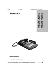 Siemens Profiset 51isdn Bedienungsanleitung
