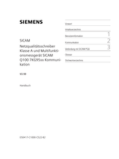 Siemens SICAM Q100 7KG95-Serie Handbuch
